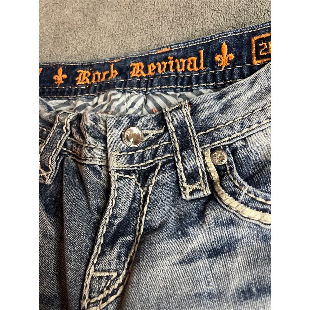 Rock Revival Donna Boot Cut Jeans Low rise Light Wash Size 26 B206 - Picture 12 of 16
